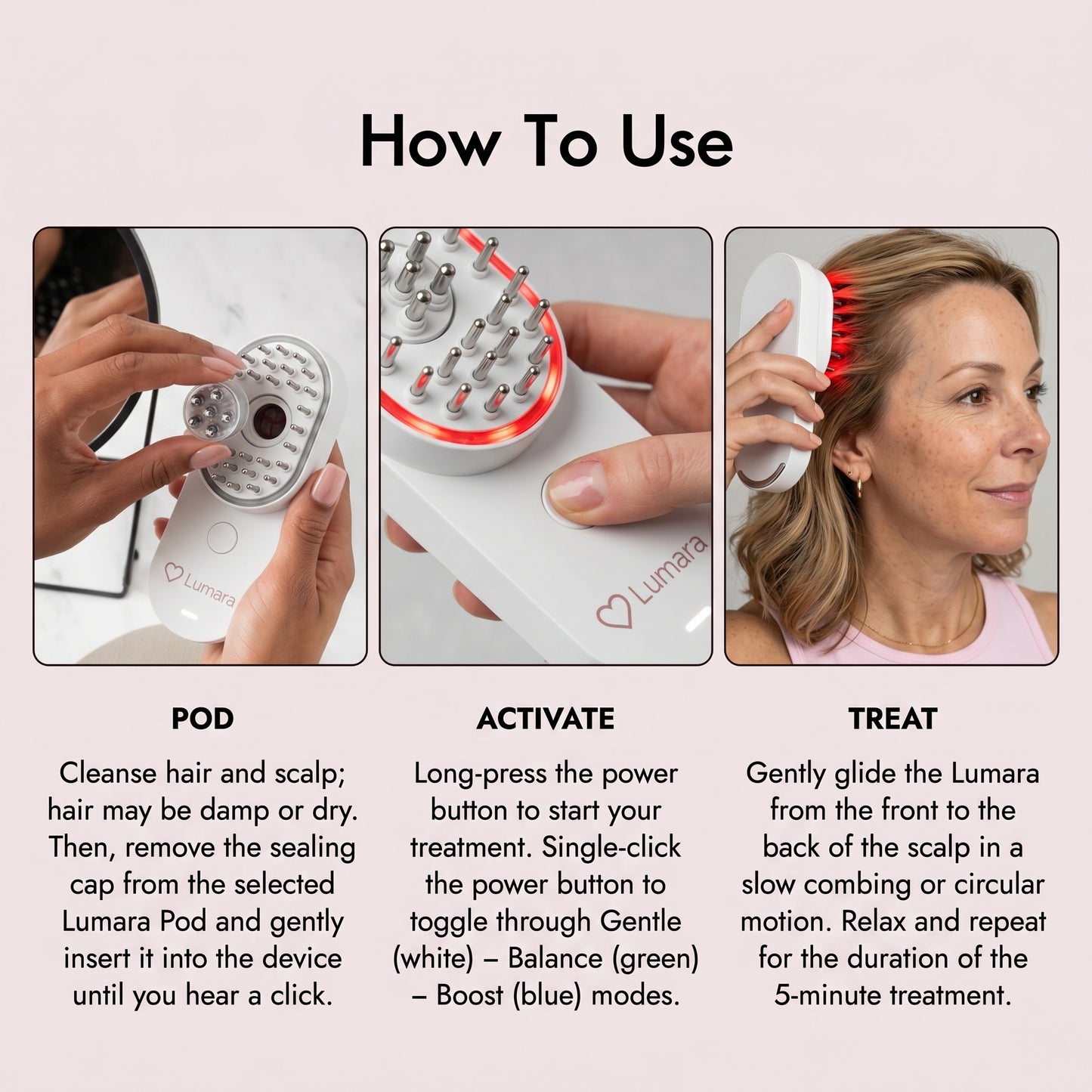 Lumara™ Scalp and Hair Care Device